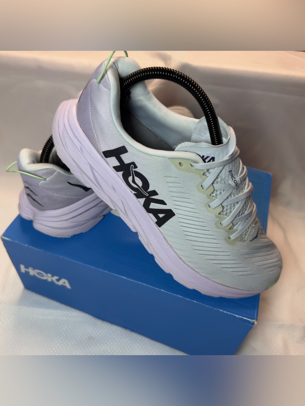 Hoka Rincon 3 Women's Running Shoes Size 9.5 Blue Fog Plein Air 1119396 PAOH